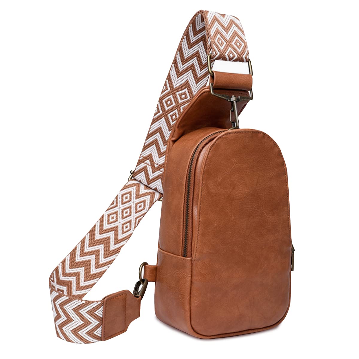 PALAY Women Cross-Body Chest Bag Phone Bag PU Shoulder Bag with Adjustable Strap Sling Bag Shoulder Bag for Daily Commuting,Travel Brown PALAY Women Cross-Body Chest Bag Phone Bag PU Shoulder Bag with Adjustable Strap Sling Bag Shoulder Bag for Daily Commuting,Travel Brown